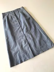 MACPHEE マカフィー トゥモローランド 12-05-81-05031 定価20520円 スエードハイウエスト スカート size36/水色  ◇■ レディース