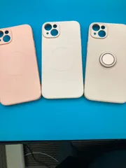 iPhone14 Plus ケース 3点セット MagSafe対応／リングスタンド付き シリコンカバー まとめ売り