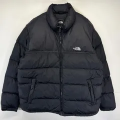 古着 ザ・ノースフェイス THE NORTH FACE ダウンジャケット ヌプシ 700fill アウトドア ワンポイントロゴ 2XL  ブラック メンズ