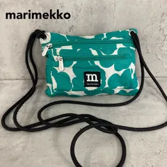 marimekko マリメッコ ミニウニッコ Mini Unikko ショルダーバッグ サコッシュ ポシェット ポーチ 斜めがけ 肩掛け キャンバス 総柄 花柄 フラワー グリーン スマートフォン入れ スマホショルダー スマホポーチ 北欧 ★ ■■