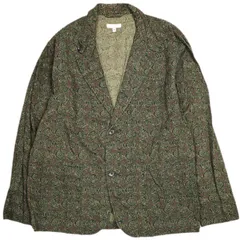 Engineered Garments エンジニアードガーメンツ アメリカ製 Loiter Jacket - Java Cloth ロイタージャケット ジャバクロス M Olive Floral テーラード アウター g25187
