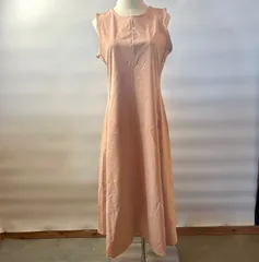 【k-17】ユニクロ　ユニクロ　ウルトラストレッチ　ワンピース　ノースリーブ　ピンク　Lサイズ　新品タグ付き　レディース