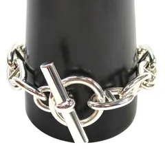 HERMES エルメス シェーヌダンクル GM 12コマ ブレスレット シルバー 管理番号：10927