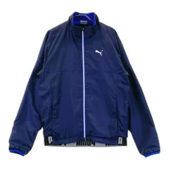サイズ：M PUMA GOLF プーマゴルフ  裏地付き 長袖ジャケット 総柄 ネイビー系 [240101621509] ゴルフウェア メンズ ストスト