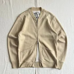 00s　archive　OLD GAP　Athletic Fit　オールドギャップ　Wジップアップ　IDEAL　スウェット生地カーディガン　スタジャン　ブルゾン　ロゴ刻印入りジッパー金具　ベージュ　Y2K　C-BOY　w-zip sweat cardigan