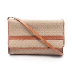 セリーヌ CELINE ショルダーバッグ トリオンフ ベージュ PVCコーティングキャンバス レザー トリオンフ ショルダーバッグ レディース Used B