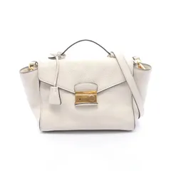 プラダ PRADA ハンドバッグ ホワイト レザー 2wayショルダー レディース Used B