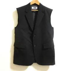 美品 H BEAUTY&YOUTH エイチ ビューティーアンドユース ユナイテッドアローズ テーラードベスト サイズS ブラック レディース 古着 中古 USED