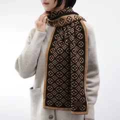 【新品同様＋】LOUIS VUITTON モノグラム カシミヤ マフラー