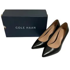 美品 COLE HAAN コールハーン MYLAH HEEL PUMP 75MM マイラ ヒールパンプス サイズ6.5 ブラック レディース 古着 中古 USED