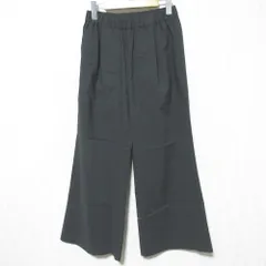 未使用 25SS JOURNAL STANDARD L'ESSAGE ジャーナル スタンダードレサージュ イージーセミフレアパンツ 25030370760020 36 ブラック レディース 古着 中古 USED