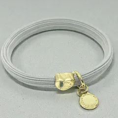MARC JACOBS マークジェイコブス ゴム ブレスレット ヘアゴム　グレー　ゴールド金具のサムネイル