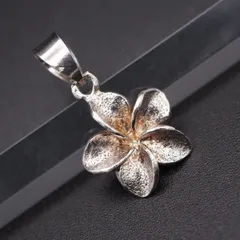 M541 ハワイアンジュエリー 925刻印 ペンダント トップ プルメリア デザイン シルバー チャーム ヘッド