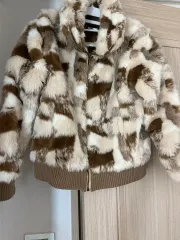 ブラウン ファー ジャケット
