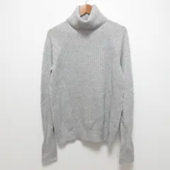 美品 theory luxe セオリーリュクス カシミヤ ハイネックセーター サイズ38 ライトグレー レディース 古着 中古 USED
