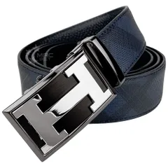 新品 未使用 アウトレット ゴルフ ベルト メンズ 穴なし 本革 オートロック 無段階 ブランド ゴルフベルト 紳士ベルト OMBUU-476sv-NV-M19