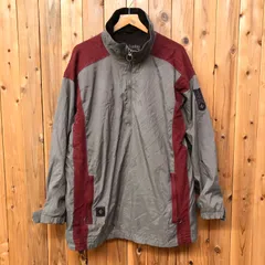 90's USA製 Columbia コロンビア メンズL ハーフジップ プルオーバー ナイロンジャケット ハイネック トップス アメカジ アウトドア ビンテージ古着