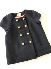 kate spade ケイトスペード ノーカラー ジャケット size4/黒 ◇■メンズ