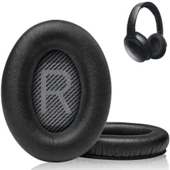 【新着商品】Link Dream イヤーパッド イヤークッション 交換用 Bose Quiet Comfort 35ヘッドフォンに適用 ヘッドホンパッド 遮音 ソフトレザー 高密度フォームBose QC 35/25/15 QC2/Ae2/Ae2i/Ae2W/S