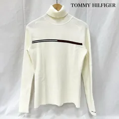 トミーヒルフィガー ハイネック タートルネック ニット ホワイト Mサイズ レディース M ISItems【USED】【古着】【中古】50152258