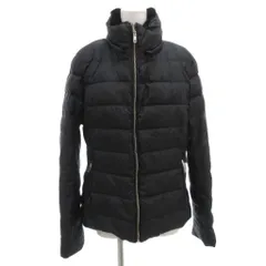 ザラ ZARA ダウンジャケット ジップアップ 裏地ボア 袖ジップ L 黒 ブラック /GV ■GY58