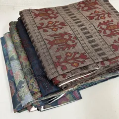 大島紬 着物 正絹 5着 着物まとめ売り リメイク材料 m-944