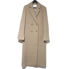 美品 GOEN.J ゴーエンジェイ ダブルブレスト チェスターコート ロングコート サイズUK8 ベージュ レディース 古着 中古 USED