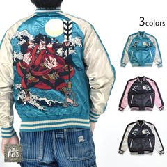 ka　ONEPIECE ルフィゾロナミ刺繍 桜、富士山スカジャン3Lメンズ ka様専用 ONEPIECE ルフィゾロナミ刺繍 桜、富士山スカジャン3Lメンズ