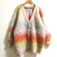 良品 FREADA フリーダ シャギーニット カーディガン サイズONE SIZE マルチカラー レディース 古着 中古 USED