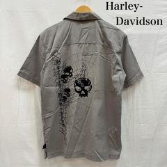 Harley-Davidson 半袖 シャツ スカル バックプリント - メルカリ