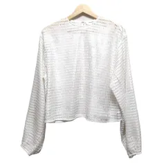 MIESROHE(ミースロエ) 長袖カットソー サイズF レディース美品  - 白