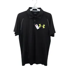 UNDER ARMOUR(アンダーアーマー) ポロシャツ 黒 メンズ LG ゴルフウェア 2601-0055 中古