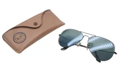 極美品 Ray-Ban レイバン AVIATOR LARGE METAL Ⅱ ティアドロップ 度入りサングラス RB3026 L2821 サイズ62□14 ブラック 中古 4b011532