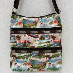 9398　LeSportsac　レスポートサック　ショルダーバッグ　小さめ　ミニ　ブラウン　レディース　軽量　カジュアル　シンプル　ビーチ　海　花柄　フラワー