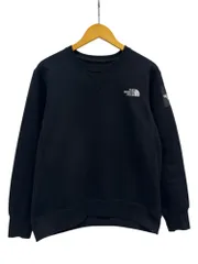 THE NORTH FACE (ザノースフェイス) スクエアロゴクルー スウェット NT61931 M ブラック メンズ/028