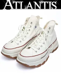 【広尾店】未使用品 コンバース CONVERSE ALL STAR TREKWAVE HI CHUCK TAYLOR スニーカー ホワイト キャンバス size:27.5cm 【18364】