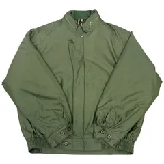 極 美品 Burberrys バーバリーズ ノバチェック 柄 コットン ハリントンジャケット ブルゾン アウター Lサイズ メンズ カーキ 94362