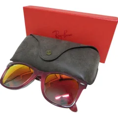 美品 RAYBAN レイバン WAYFARERA  ウェイファーラー フローラル柄 サングラス RB2140-F 1200/4W ピンク メンズ レディース 古着 中古 USED