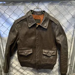 80s AVIREX a-2 レザージャケット 状態考慮 A-2／G-1 ブラウン アヴィレックス 