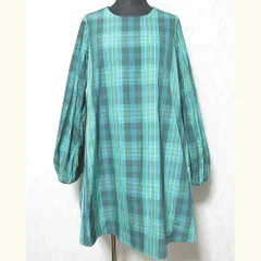 美品 kate spade new york ケイトスペード チェック柄 ミニワンピース K9727 サイズXS グリーン レディース 古着 中古 USED