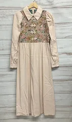 jouetie ジュエティ 082410301301-01 ロングワンピース チャイナボタン　刺繍 花柄 レディース サイズM ピンク系 襟 