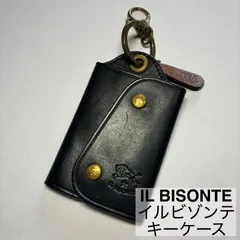 IL BISONTE/イルビゾンテ/キーケース/リモコンキー/レザー/牛革キーケース/ネイビー　　　【SH139】