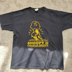 SNOOPY　スヌーピー  【サイズ】  XL　半袖　Tシャツ　SHIRT　NAVY　ネイビー　メンズ　中古　古着