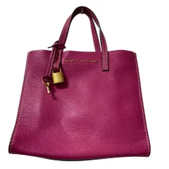 美品 MARC JACOBS マークジェイコブス ザ グラインド ミニ 2WAY トートバッグ ショルダーバッグ M0013268 ピンク レディース 古着 中古 USED