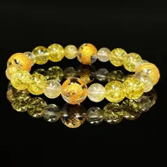 富をもたらす数珠 12mm 金彫四神獣 本水晶 10mm シトリンクラック 8mmゴールドルチルクォーツ ブレス 相性抜群 天然石 最強金運 パワーストーン 開運 誕生日 ギフト 贈り物 SiSin21 / 運気向上 プレゼント / 京海堂 天然石の卸　京の蔵