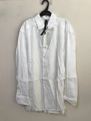 wjk　high stretch linen oversize shirt　　長袖シャツ　ホワイト　M 　Lのサムネイル