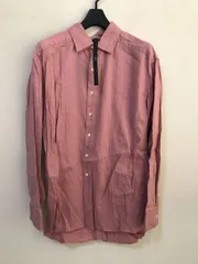 wjk　high stretch linen oversize shirt　ピンク　M　ＸＬ　リネンシャツのサムネイル