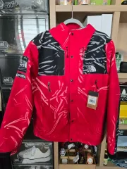 シュプリームXザノースフェイス ロングプリントTシャツ ジャケット レッド