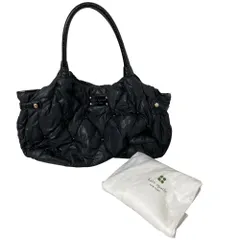 美品 kate spade ケイトスペード キルティングトートバッグ ブラック レディース 古着 中古 USED
