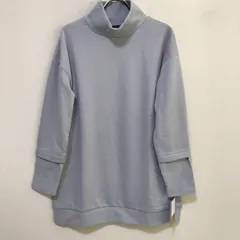 Provador プロバドール　遠赤裏シャギー起毛 リブ切替チュニック　シルバー　M　訳あり　コ